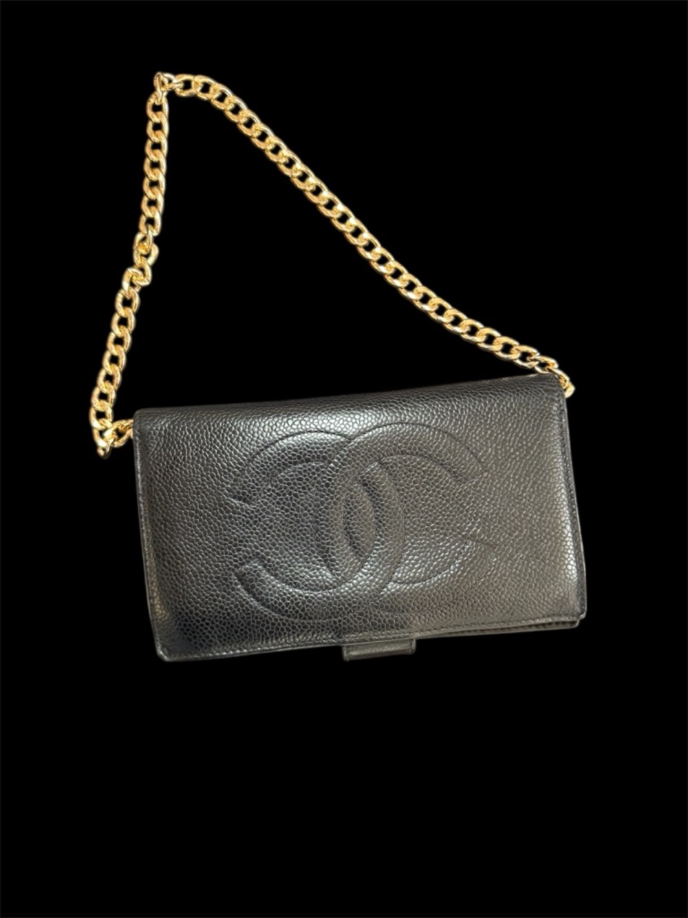 Chanel Timeless Caviar Leather Long Wallet